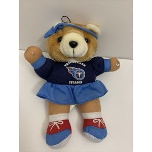 Vintage 1999 NFL Good Stuff  Tennessee Titans Cheerleader Plush Bear 10" EUC